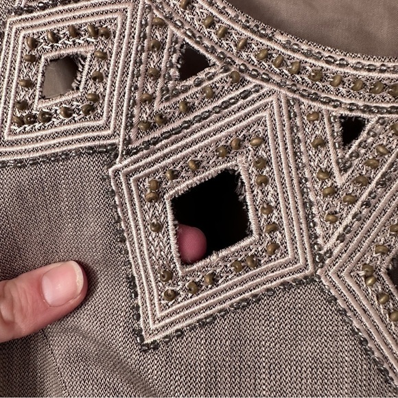 Antonio Melani Tan Beaded Sheath Dress - Picture 3 of 11